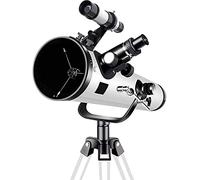 Telescopio rifrattore portatile, telescopio astronomico per adulti, telescopio per bambini e principianti con treppiede (Package 4 A)