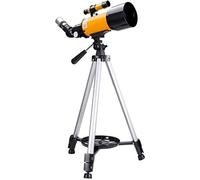 Telescopio rifrattore, telescopio per bambini e principianti, telescopio astronomico con apertura da 70 mm e 400 mm, telescopio portatile per adulti con zaino, miglior regalo per bambini (pacchetto g