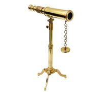 Telescopio su Supporto Ottone Pirata Solido Ottone Spyglass Home Decorative Indian Nautical