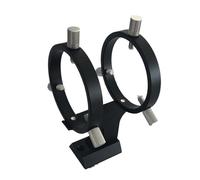 Telescopio Supporto for cercatore da 50 mm in alluminio a 6 punti for telescopio guida for accessori for telescopi astronomici(Schwarz)