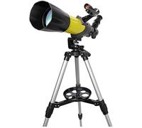 Telescopio Telescopi per adulti Telescopio rifrattore astronomico con apertura da 70 mm Telescopio con lente prismatica per astronomia con zaino e treppiede Osserva la luna e il pianeta Warm as ever