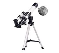 Telescopio, telescopio astronomico di rifrazione con apertura 40 mm e lunghezza focale 400 mm per bambini principianti, telescopio da viaggio con supporto, telescopio per l'osservazione della luna