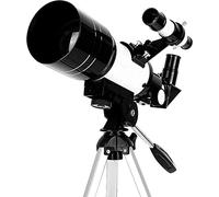 Telescopio Telescopio astronomico per interni con supporto per telefono Specchio diagonale a 90 ° con treppiede Telescopio astronomico rifrattore da 70 mm per adulti monoculare