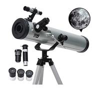 Telescopio, telescopio rifrattore astronomico con apertura da 76 mm Telescopio da viaggio portatile regolabile con adattatore per telefono cellulare per principianti