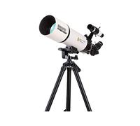 Telescopio, telescopio rifrattore astronomico con apertura da 80 mm, telescopio da viaggio con borsa per il trasporto, treppiede regolabile in altezza, compatto e portatile, per principianti per bamb