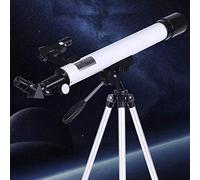 Telescopio, telescopio rifrattore Portatile, Ottimo Regalo per l'astronomia per i Bambini per Esplorare Lo Spazio lunare, telescopi con Apertura da 50 mm per l'astronomia