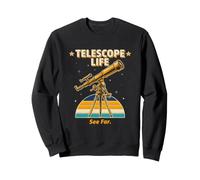 Telescopio Vita Vedere Far Retro Astronomia Stargazer Felpa