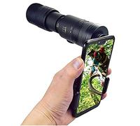 Telescopio Zoom Telescopio Impermeabile Per Birdwatching Monoculare Ad Alta Potenza 1 x 300 x 40+Staffa+Clip, Con Supporto Per Smartphone E Treppiede, 4K 10 300X40Mm Super Teleobiettivo Zoom Tele