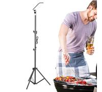 Télescopique Lampe De Camping | |ampe Sur Trépied Réglable Pour Pêche- Lumière Barbecue À Pied | Lampe De Travail Pour Tente Garage Atelier Plage Terrasse Chasse Intérieur