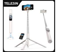TELESIN 1.7M Schermo Monitor con Telecomando Wireless Bluetooth, Asta Selfie e Treppiede per Smartphone iPhone SAMSUNG XIAOMI HUAWEI