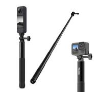TELESIN 150cm/59" Selfie Stick Invisibile in Alluminio, Allungabile | Accessorio per GoPro Hero 13-9, DJI Osmo 360/Action 6/5 Pro/4/3, Insta360 X5/X4/X3/Ace Pro