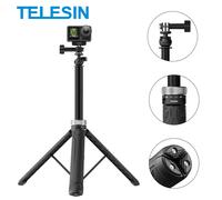 TELESIN 360 ° Rotazione 1.5M Selfie Stick Treppiede pieghevole per GoPro Hero 13 12 11 10 9 8 7 6 5 Insta360 DJI Osmo Action