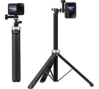 TELESIN 360 Selfie Stick Treppiede Stand per GoPro, w Ball Mount Estensione Pole Monopiede Maniglia Grip per Go Pro Max Hero 12 11 10 9 8 Insta360 X3 GO 3 Ace Pro DJI Action 3 4 Pocket 2 3 Accessori