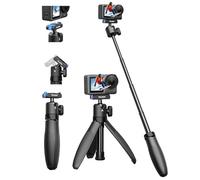 TELESIN 40cm Mini Selfie Treppiede, Selfie Treppiede con Magnetica Sgancio Rapido, Portatile Monopiedino Impugnatura per Vlog, Palo Estendibile Regolabile 360° per DJI Osmo Action 5 Pro/4/3