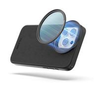 TELESIN° 58 MM Filtro Polarizzatore Circolare Magnetico & Kit Custodia per iPhone 15 Pro Max, Filtro CPL + Custodia Magnetica, Mutil Resistant Rivestito Super Slim CPL Lens Filtter con Vetro Ottico HD