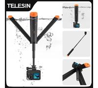 TELESIN Asta Galleggiante Subacquea Estensibile per Immersioni, Treppiede Selfie Stick per Accessori Fotocamere Action Gopro Insta360 DJI OSMO