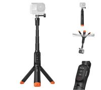 TELESIN Bastone selfie galleggiante Bluetooth con treppiede per DJI Osmo Action 6 5 Pro 4, asta estensibile impermeabile 3-in-1 con supporto e amplificatore di segnale, subacquea 15m