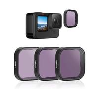 TELESIN 3 Pack filtri a densità neutra ND8 ND16 ND32 compatibile con GoPro Hero 11 Hero 10 Hero 9 - Lens Filter Kit Lens Protector per Go Pro 9 Accessori per fotocamera