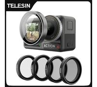 Telesin CPL+ND8/16/32 Kit di filtri lente 4-pack Osmo Action 3/4