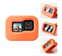 TELESIN Custodia galleggiante per GoPro Hero 13/12/11/10/9 nera, telaio di alloggiamento galleggiante per Go Pro, adatto per snorkeling, surf, sci d'acqua, accessori per action camera (arancione)