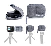 TELESIN° Custodia Piccola per GoPro Hero 11 10 9 Nera, Custodia Protettiva Tascabile Borsa da Viaggio con Cerniera Mezza Aperta Supporta Selfie Stick e Treppiede Accessori