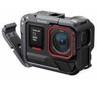 TELESIN Custodia Protettiva con Telaio in Lega di Alluminio per Insta 360 Ace Pro 2/Ace Pro, Custodia Protettiva con Gabbia in Metallo a Sgancio Rapido con Vite da 1/4" e Slitta Fredda, Accessori