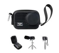 TELESIN DisAdv - Mini borsa per fotocamera e gabbia per DJI Osmo Action 6/5 Pro/4/Xtra Edge Pro/Edge, custodia rigida impermeabile, colore: nero