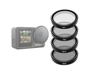 Telesin Filtro Set CPL/ND8/ND16/ND32 per DJI Action 3