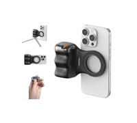 TELESIN Fun Shot - Impugnatura magnetica per smartphone, con telecomando Bluetooth rimovibile, filettatura da 1/4", per iPhone, Android, selfie Vlog TIKTOK (nero)