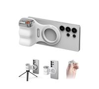 TELESIN Fun Shot Magnetica Impugnatura, Impugnatura Smartphoneper Smartphone con Telecomando Bluetooth Staccabile, Filettatura da 1/4, Compatibile con iPhone & Android, Selfie Vlog