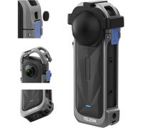 Telesin Gabbia metallica per Insta360 X5 con copriobiettivo