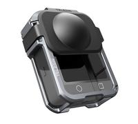 TELESIN Gabbia per fotocamera per DJI Osmo 360, Custodia protettiva in alluminio+Doppia copertura in silicone per obiettivo per Osmo 360 con slitta a contatto freddo, Attacco a sgancio rapido da 1/4"