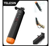 TELESIN Impugnatura galleggiante Bluetooth per GoPr Hero 13, 12/11/10 Action Camera, impugnatura subacquea selfie Pole con telecomando Bluetooth integrato per GoPro Hero 13