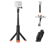 TELESIN Impugnatura galleggiante Bluetooth per DJI Osmo Action 6/5 Pro/4/3 | Telecomando Bluetooth integrato | Galleggia per tenere la fotocamera al sicuro | Per surf, snorkeling e vlog di viaggio