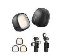 TELESIN Luce di Riempimento Magnetica per DJI Osmo Pocket 4 3 CRI95+ Mini Lampada Vlog con 3 Temperature di Colore 3 Livelli di Luminosità Ultra Leggera 19g Portatile per la Creazione di Contenuti