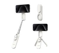 TELESIN Magnetico Bastone Selfie Treppiede per Smartphone | Mini Bastone Selfie Treppiede per MagSafe/iPhone/Android, con Telecomando Zoom Bluetooth, per TikTok, Viaggi, Video Creator