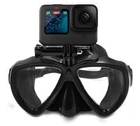 TELESIN Maschera subacquea con staffa compatibile con GoPro Hero 11 Hero 10 Hero 9 Hero 8/7/6/5/4/3 Black Insta360 DJI Action Swim Mask per Snorkeling/Snorkeling Go-Pro