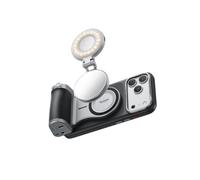 TELESIN Master Grip per iPhone 18 Pro con Luce LED Magnetica | Luce Video LED 2500K-7500K, Ricarica Wireless 3200mAh, Impugnatura Fotocamera MagSafe, Controlli DSLR per Vlog e Ritratti