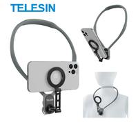 TELESIN Max Supporto magnetico per collo in silicone a sgancio rapido per Iphone 15 14 13 12 11 10 SAMSUNG HUAWEI XIAOMI Accessori per telefoni