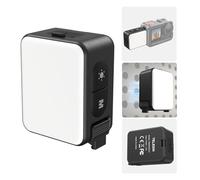 TELESIN Mini luce video con sgancio rapido magnetico per DJI Osmo Action 5 Pro/4/3, luce di riempimento per fotografia con batteria da 800 mAh, luce fotografica portatile per vlogging