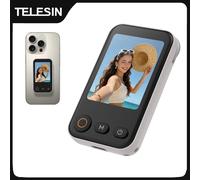 TELESIN Mini Monitor Magnetico con Controllo Zoom per Selfie e Vlog, Compatibile con iPhone e Android, Telecomando Wireless per MagSafe