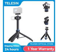 TELESIN Mini treppiede per selfie ad apertura rapida in lega di alluminio per DJI Osmo GoPro Insta360 Action Camera Hand Grip Stand