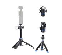 TELESIN Mini treppiede per selfie da 65 cm, per action camera | Per DJI Osmo Pocket 3 4 Insta360 Luna Ultra Xtra Muse, treppiede leggero con testa a sfera a 360°, scarpa fredda e cinturino