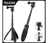 TELESIN Mini treppiede per selfie stick a sgancio rapido portatile lunghezza regolabile per GoPro Insta360 DJI Osmo Action Action Camera