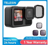 TELESIN ND8 ND16 ND32 ND64 CPL Set di filtri per lenti Telaio in lega di alluminio per GoPro Hero 13 Action Camera ND CPL Filtro per lenti