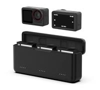 TELESIN Osmo 360/Osmo Action 5 Pro Caricatore per DJI Osmo 360/DJI Action 5 Pro, Custodia di Ricarica Rapida USB con Cavo Type-C Compatibile con DJI Batteria Originale, Caricatore Triplo
