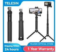 Telesin Selfie stick 90 cm con treppiede per GoPro e smartphone