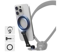 TELESIN Porta Cellulare Magnetico per iPhone Android, Asta Girevole a Tre Sezioni, Supporto per Selfie POV/Vlog a Mani Libere, Accessorio per Telefono da Collo, Fornito con Corda Anti-Perdita