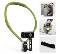 TELESIN POV/Vlog Supporto Collo per Telefono con Clip e Cintura Pettorale, per Selfie e Registrazione Video - Compatibile con iPhone, Samsung e Tutti i Telefoni