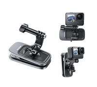 TELESIN Rotazione a 360 gradi Supporto magnetico per morsetto a clip per zaino p